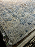 Rose Rainwater 5x7 Ivory and Blue Hand-Knotted Rug | Banana Manor Rug Company