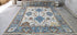 Rosel 8x10 Hand-Knotted Ivory & Light Blue Oushak | Banana Manor Rug Factory Outlet