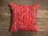 Rosie Red Sari Silk Pillow | Banana Manor Rug Company