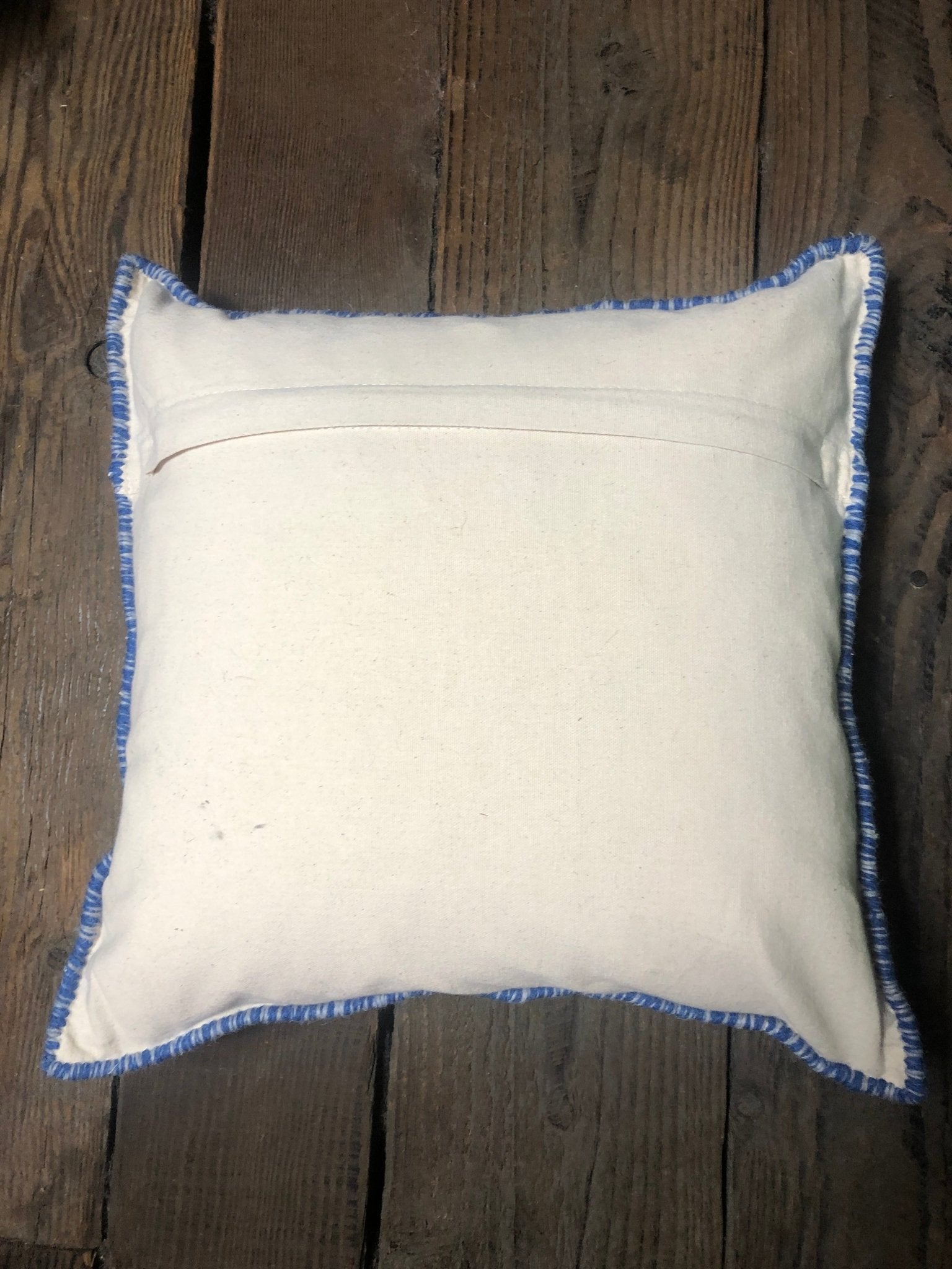 Rowan Bright Blue and White Pillow | Banana Manor Rug Company