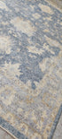 Roxi D'lite 7.9x10 Hand Knotted Blue & Tan Oushak | Banana Manor Rug Factory Outlet