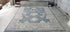 Roxi D'lite 7.9x10 Hand Knotted Blue & Tan Oushak | Banana Manor Rug Factory Outlet