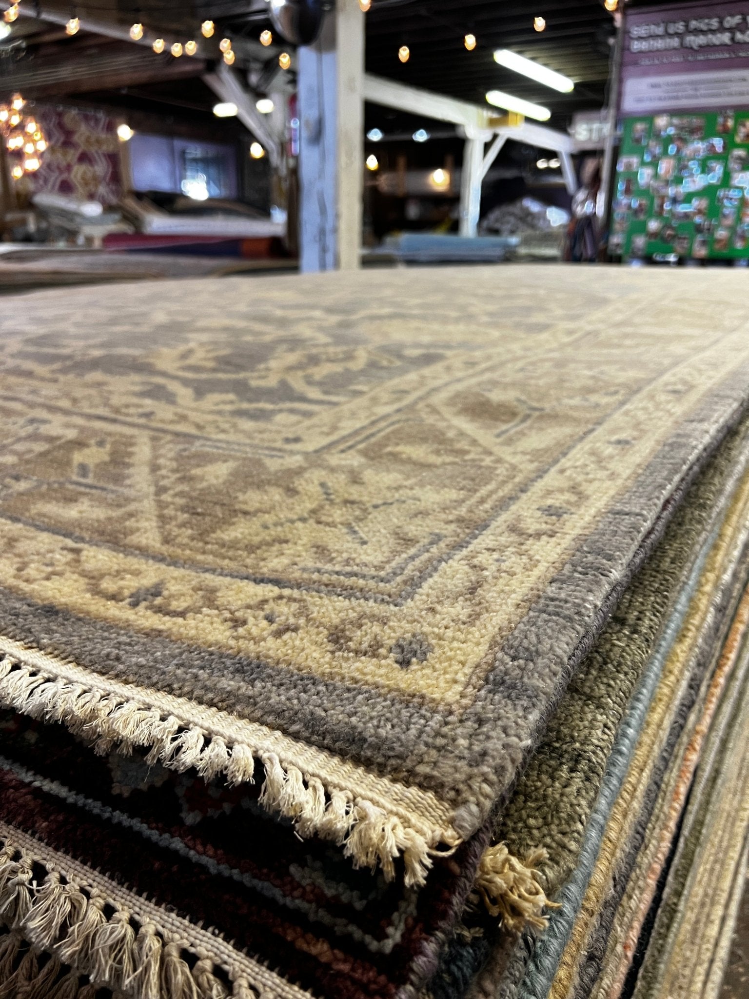 Roxy 5.9x9 Hand Knotted Grey & Light Rust Turkish Oushak | Banana Manor Rug Factory Outlet