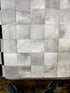 Royler Gracie Grey and White Checkerboard Cowhide Rug (various sizes) | Banana Manor Rug Factory Outlet