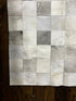 Rubens Charles White and Grey 2.6x8 Checkerboard Cowhide Runner (Various Styles) | Banana Manor Rug Factory Outlet