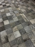 Rubens Charles White and Grey 2.6x8 Checkerboard Cowhide Runner (Various Styles) | Banana Manor Rug Factory Outlet