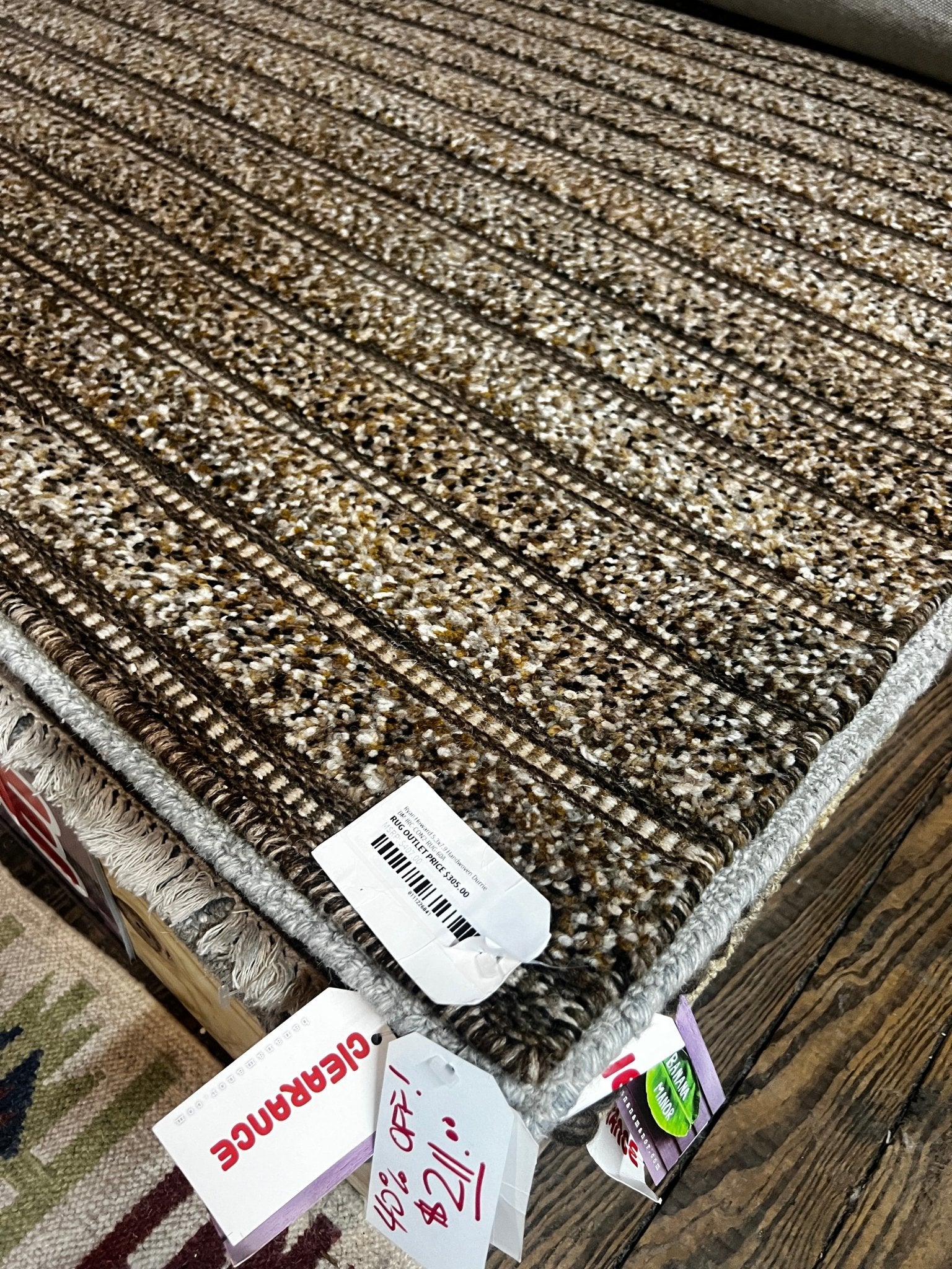 Ryan Howard 5.3x7.9 Handwoven Durrie | Banana Manor Rug Factory Outlet