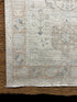 Saba Sahar Afghani Whitewashed Oushak Runner 3.8x12 | Banana Manor Rug Company