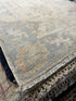 Sahar 2.9x11.7 Whitewashed Beige & Blue Afghani Oushak Runner | Banana Manor Rug Factory Outlet