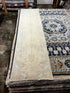 Sahar 2.9x11.7 Whitewashed Beige & Blue Afghani Oushak Runner | Banana Manor Rug Factory Outlet