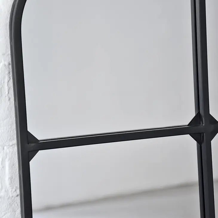 Saigon Black Metal Window 36x51 Mirror | Banana Manor Rug Company