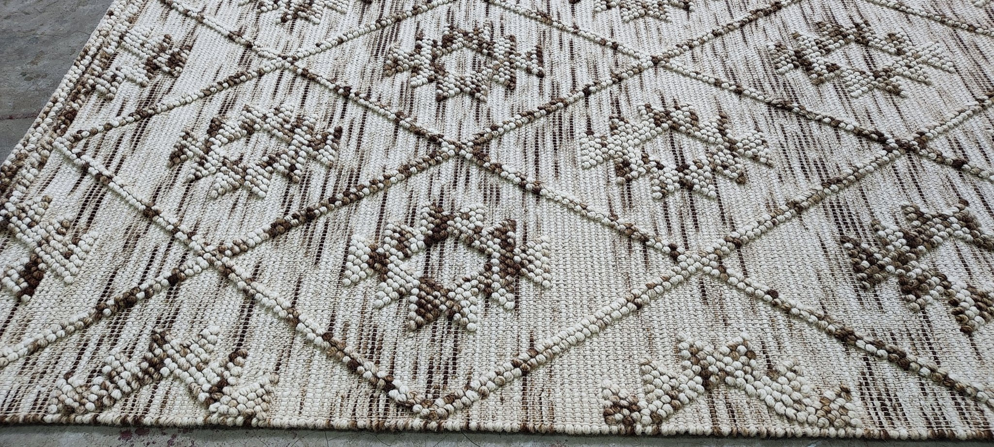 Saint John 5x8 Handwoven Beige Loop | Banana Manor Rug Factory Outlet