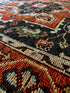 Sally Rand 8x10 Hand-Knotted Blue & Rust Heriz | Banana Manor Rug Factory Outlet