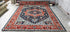 Sally Rand 8x10 Hand Knotted Blue & Rust Serapi | Banana Manor Rug Factory Outlet