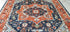 Sally Rand 8x10 Hand Knotted Blue & Rust Serapi | Banana Manor Rug Factory Outlet