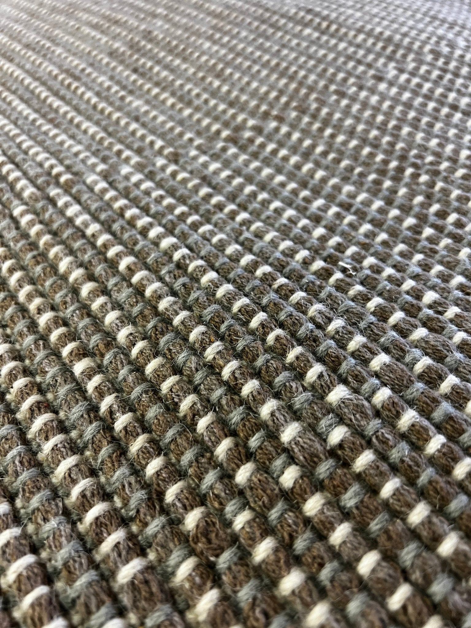 Sandi Frank 7.9x10 Handwoven Textured Wool Durrie | Banana Manor Rug Factory Outlet