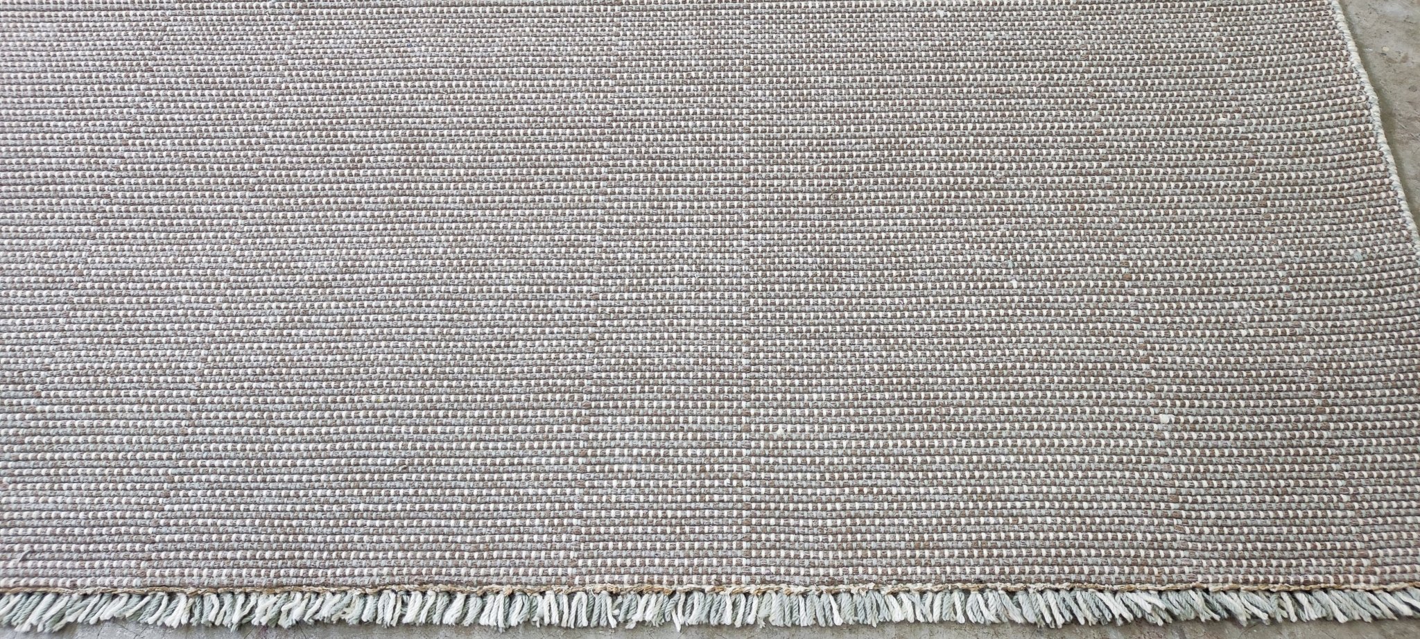 Sandi Furness 7.9x10 Handwoven Textured Wool Durrie | Banana Manor Rug Factory Outlet