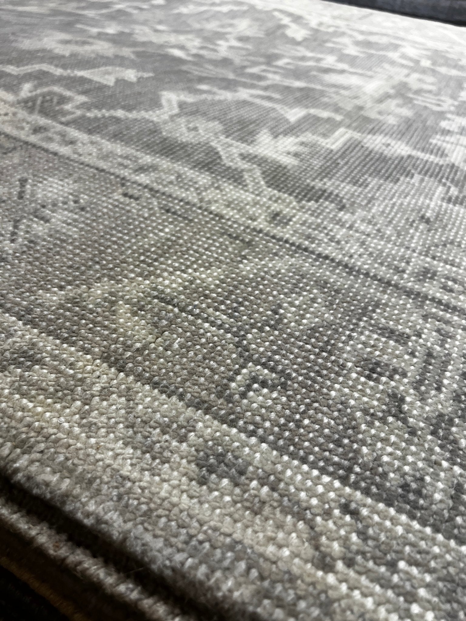 Sara Jean 5x7 Hand-Knotted Silver & Grey Turkish Oushak | Banana Manor Rug Factory Outlet