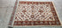 Sarah Kuchar Ivory and Rust Hand-Knotted Oushak Rug 4x5.9 | Banana Manor Rug Company