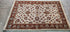 Sarah Kuchar Ivory and Rust Hand-Knotted Oushak Rug 4x5.9 | Banana Manor Rug Company