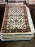 Sarah Kuchar Ivory and Rust Hand-Knotted Oushak Rug 4x5.9 | Banana Manor Rug Company