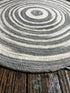 Scotty J. 2x2 Round Handwoven Durrie Rug | Banana Manor Rug Factory Outlet