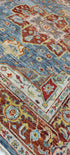 Scranton 7.9x10 Hand-Knotted Blue & Rust Serapi | Banana Manor Rug Factory Outlet