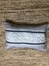 Seren White, Grey, and Dark Blue Small Pillow | Banana Manor Rug Company