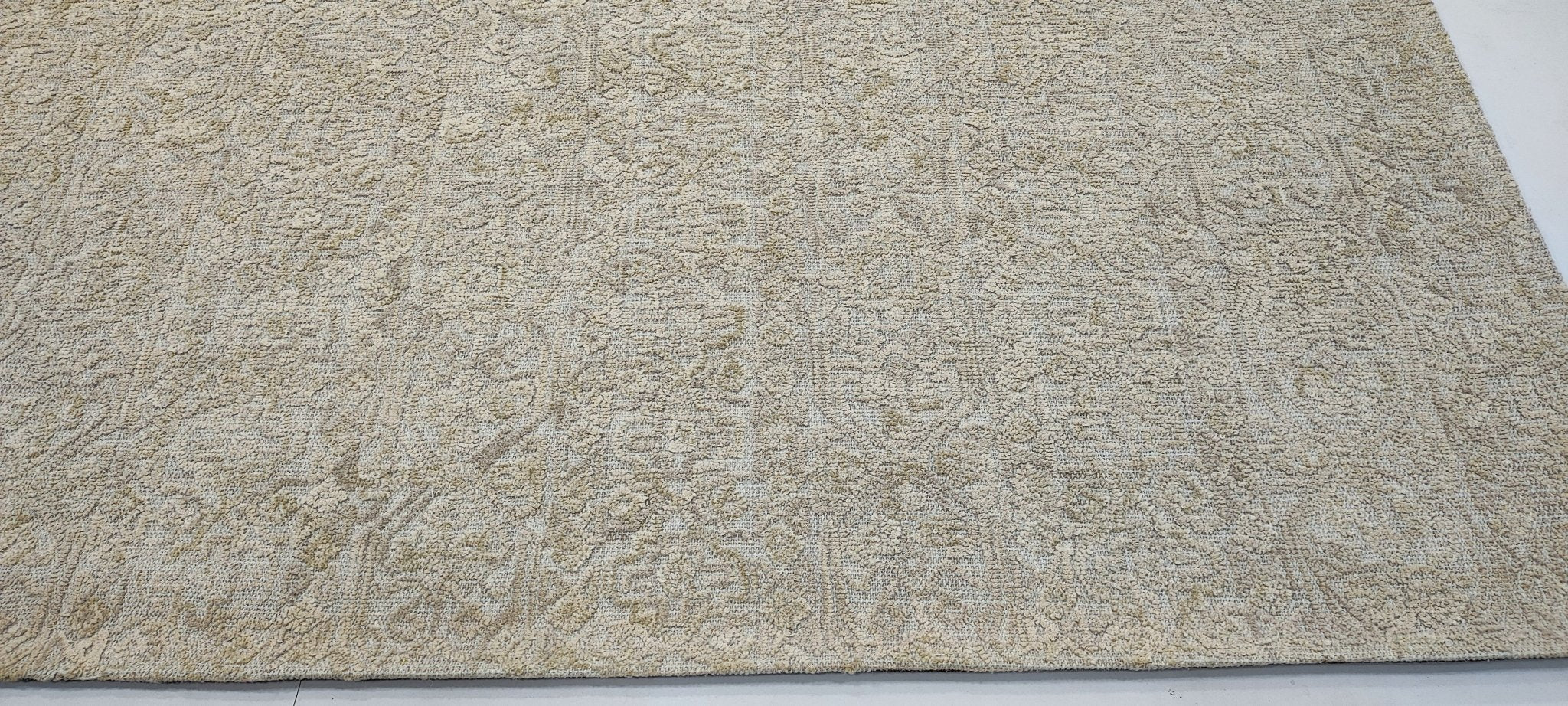Shane Sweet 8x10 Hand-Tufted Beige Jacquard | Banana Manor Rug Factory Outlet