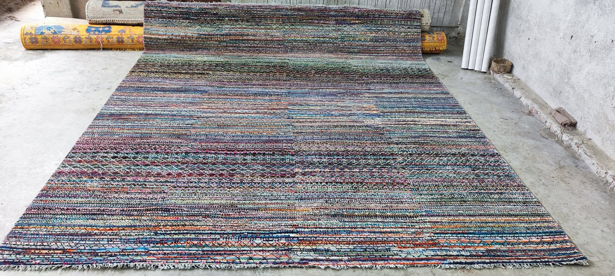 Shania 8x10 Hand Knotted Multi Color | Banana Manor Rug Factory Outlet