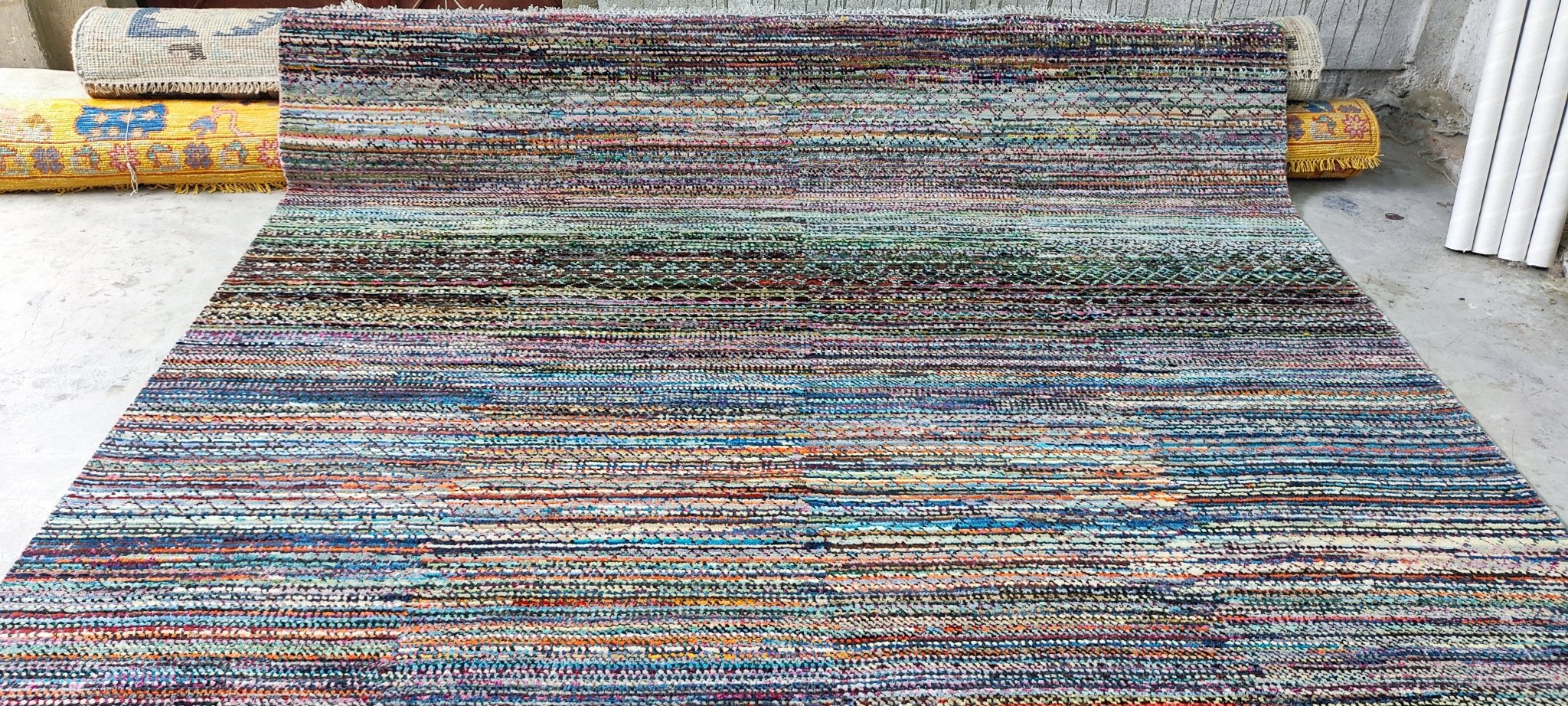 Shania 8x10 Hand Knotted Multi Color | Banana Manor Rug Factory Outlet