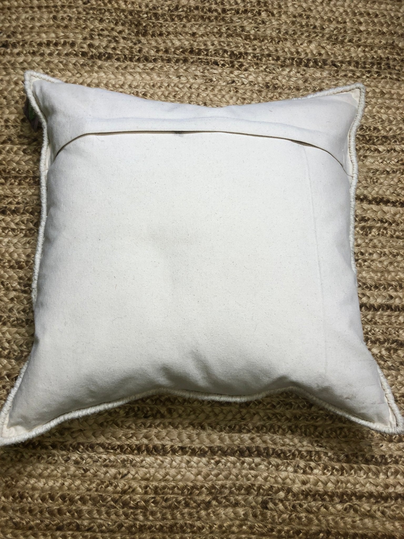 Shannah Large Lavender and White Handwoven Pillow | Banana Manor Rug Company