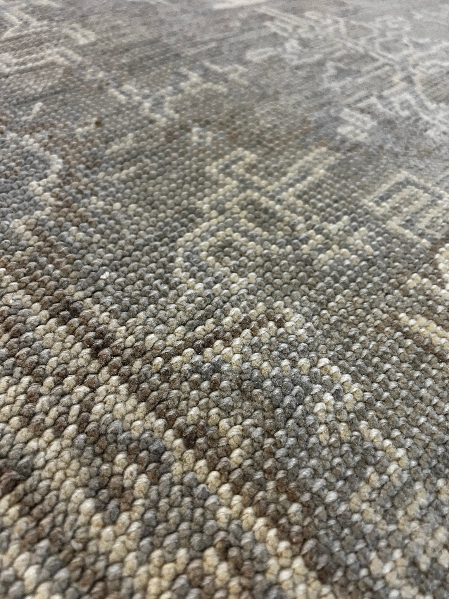 Sharon Clark 4x6 Hand-Knotted Silver & Grey Turkish Oushak | Banana Manor Rug Factory Outlet