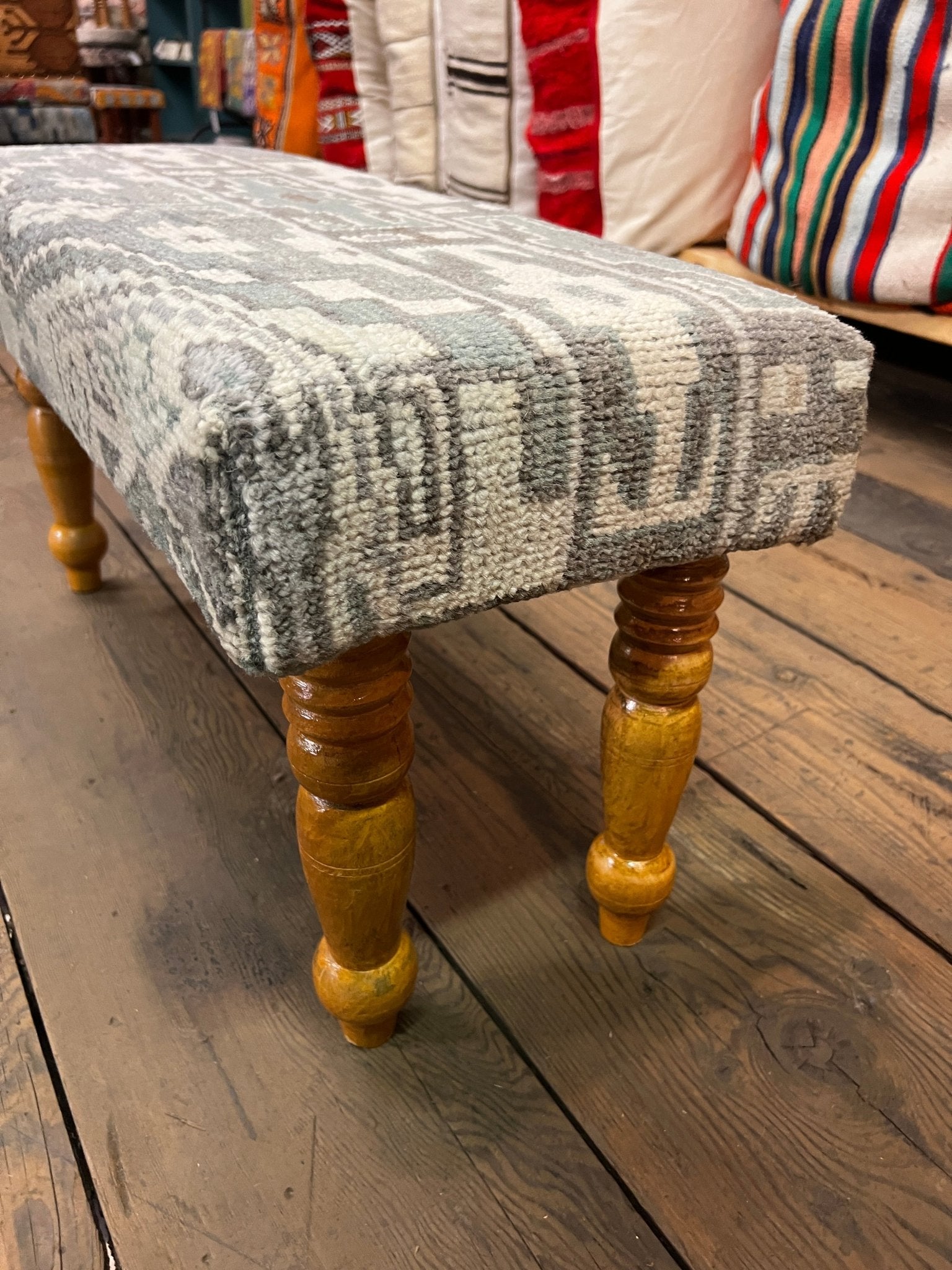 Simone 30x12x16 Wooden Upholstered Bench | Banana Manor Rug Factory Outlet