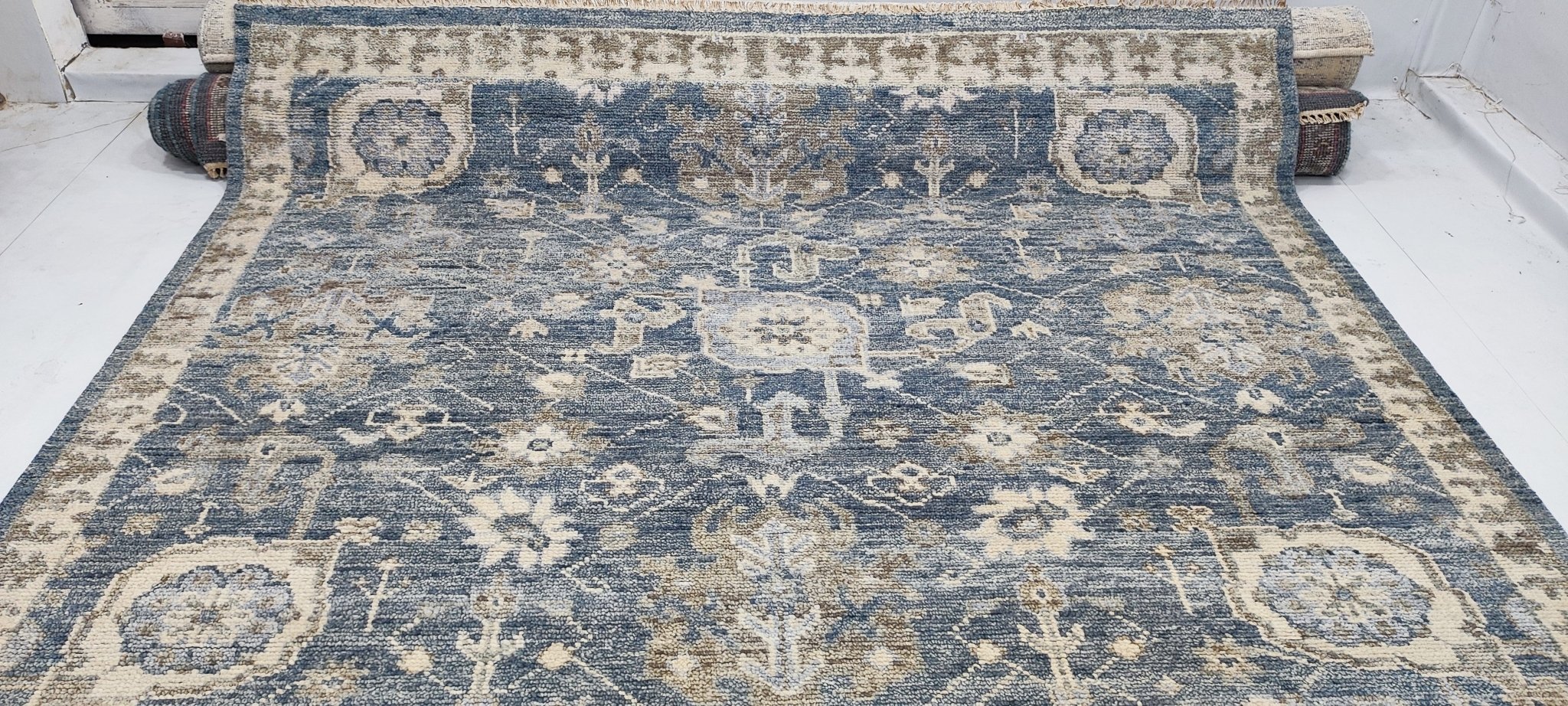 Sloan Petersen 8x10 Hand-Knotted Grey Oushak | Banana Manor Rug Factory Outlet