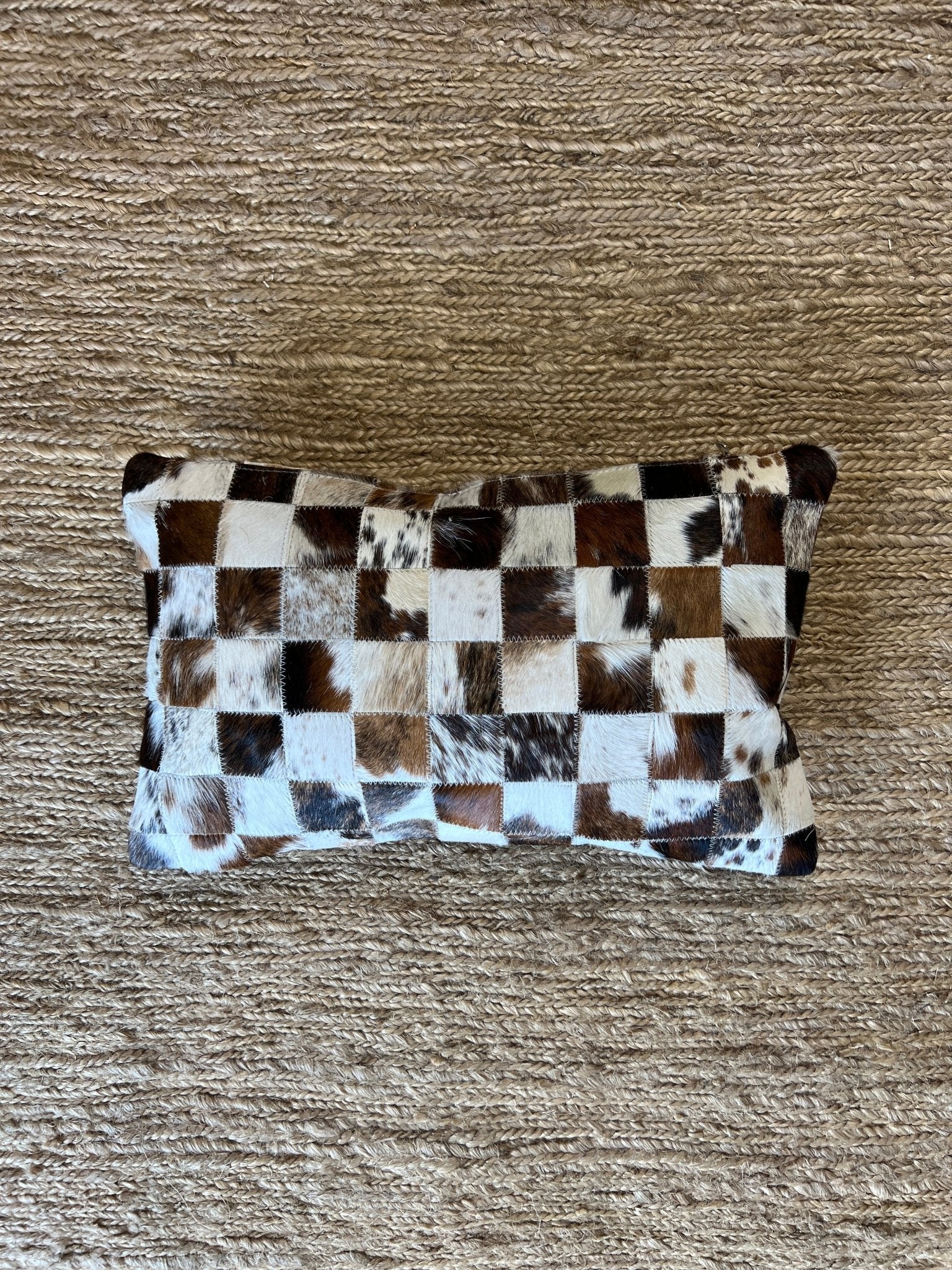 Small Cowhide Pillow - 13x22 | Banana Manor Rug Factory Outlet