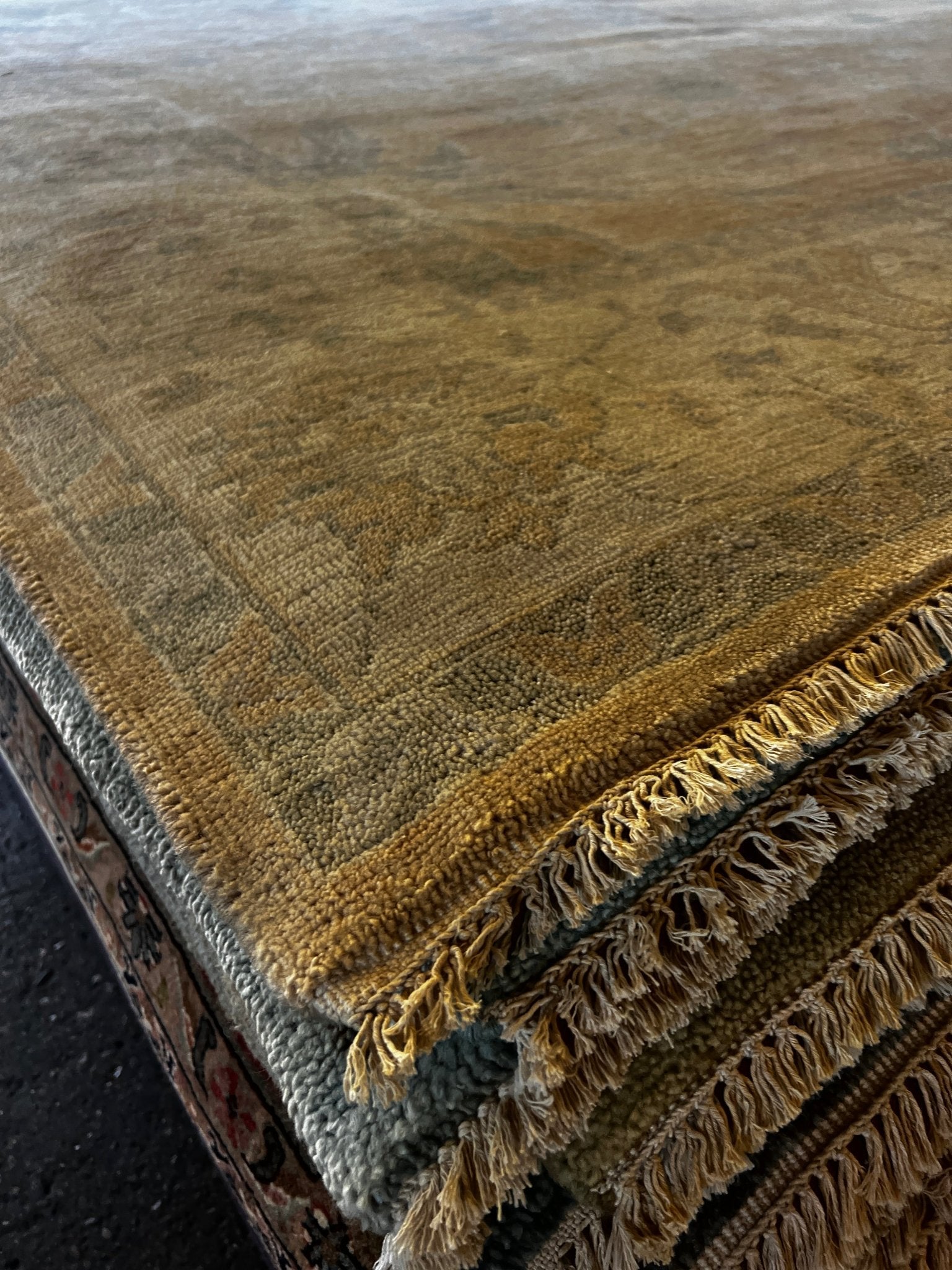 Sofia 9x12.3 Brown & Ivory Oushak | Banana Manor Rug Factory Outlet