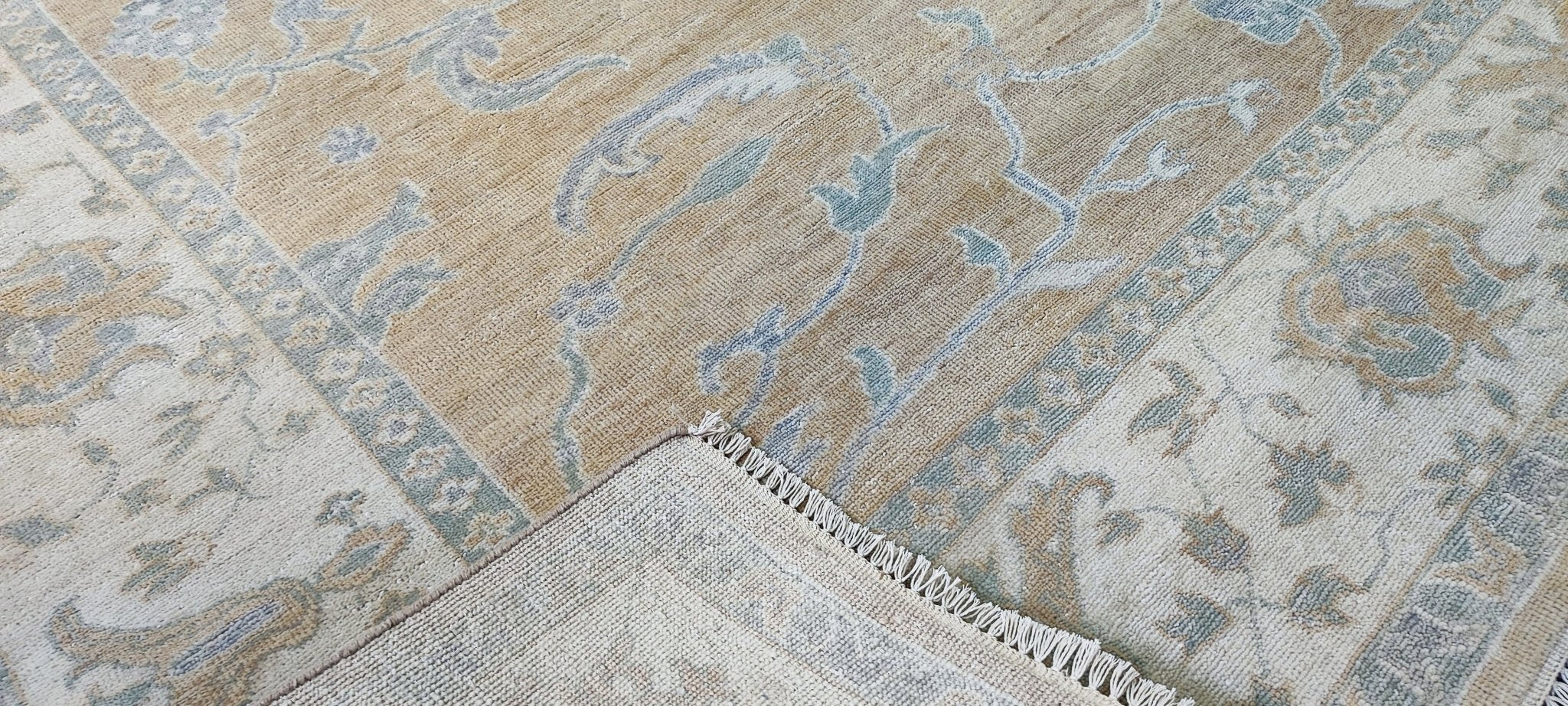 Sofia 9x12.3 Brown & Ivory Oushak | Banana Manor Rug Factory Outlet