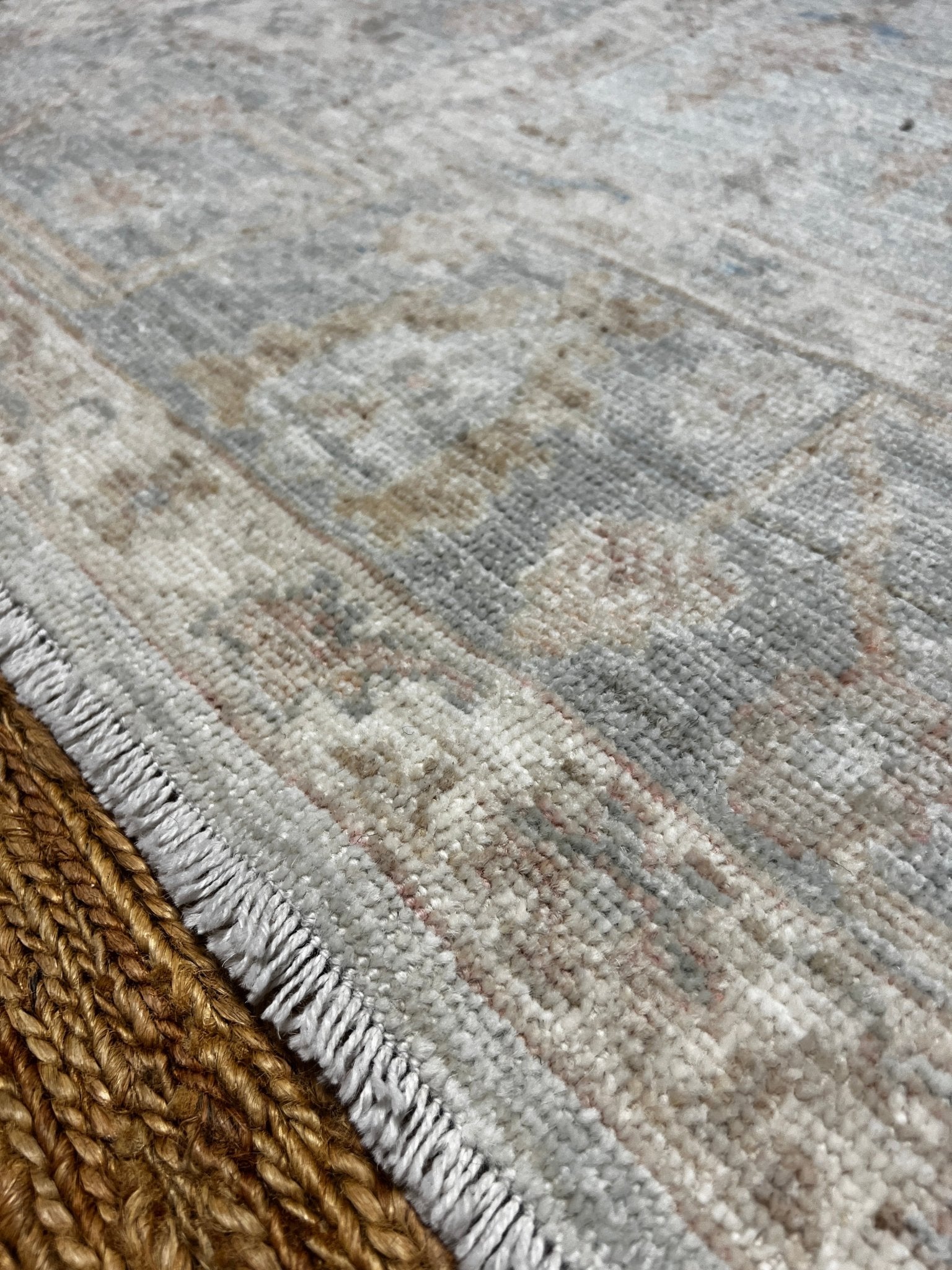 Sonita Afghani Whitewashed Oushak 5.10x9.1 | Banana Manor Rug Company