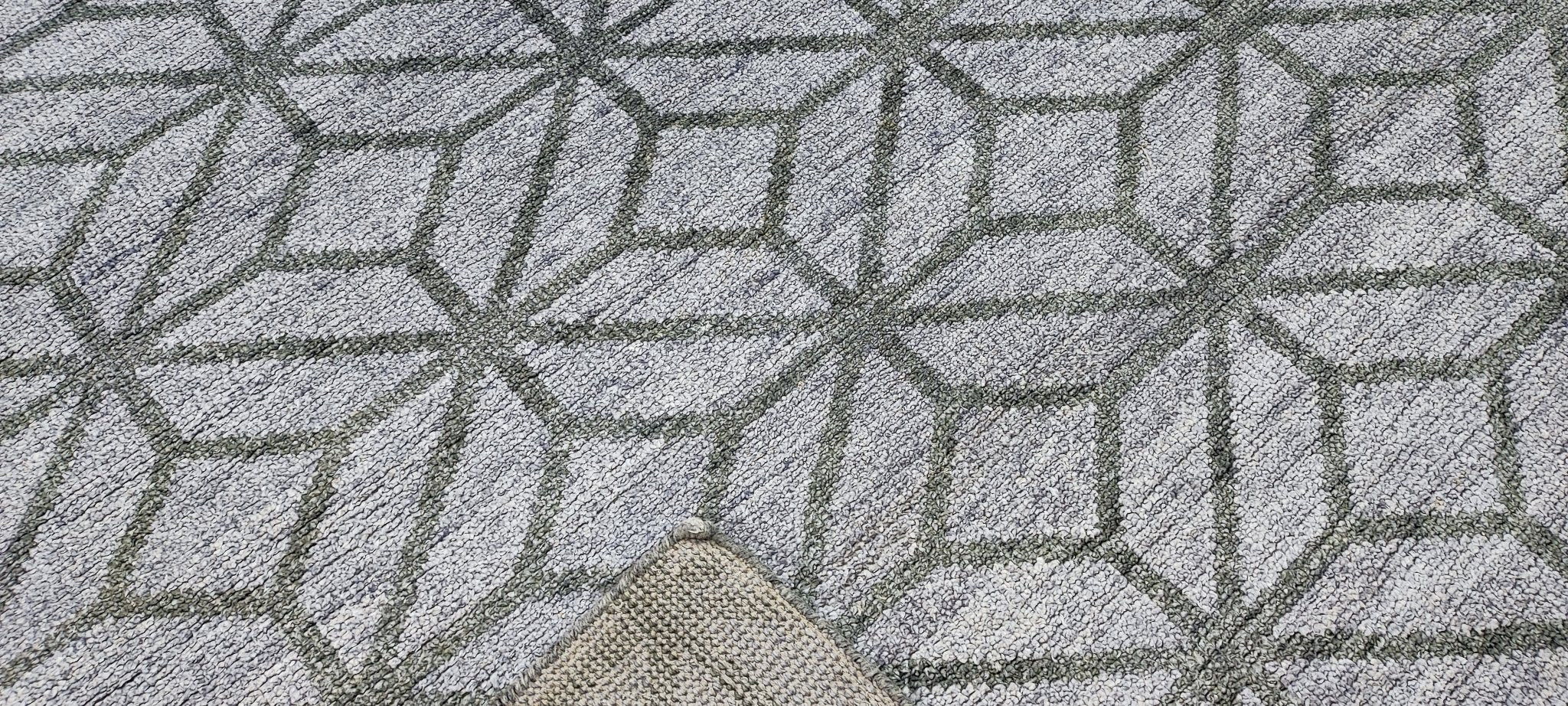 Sonny 7.9x10 Hand-Knotted Grey Modern | Banana Manor Rug Factory Outlet