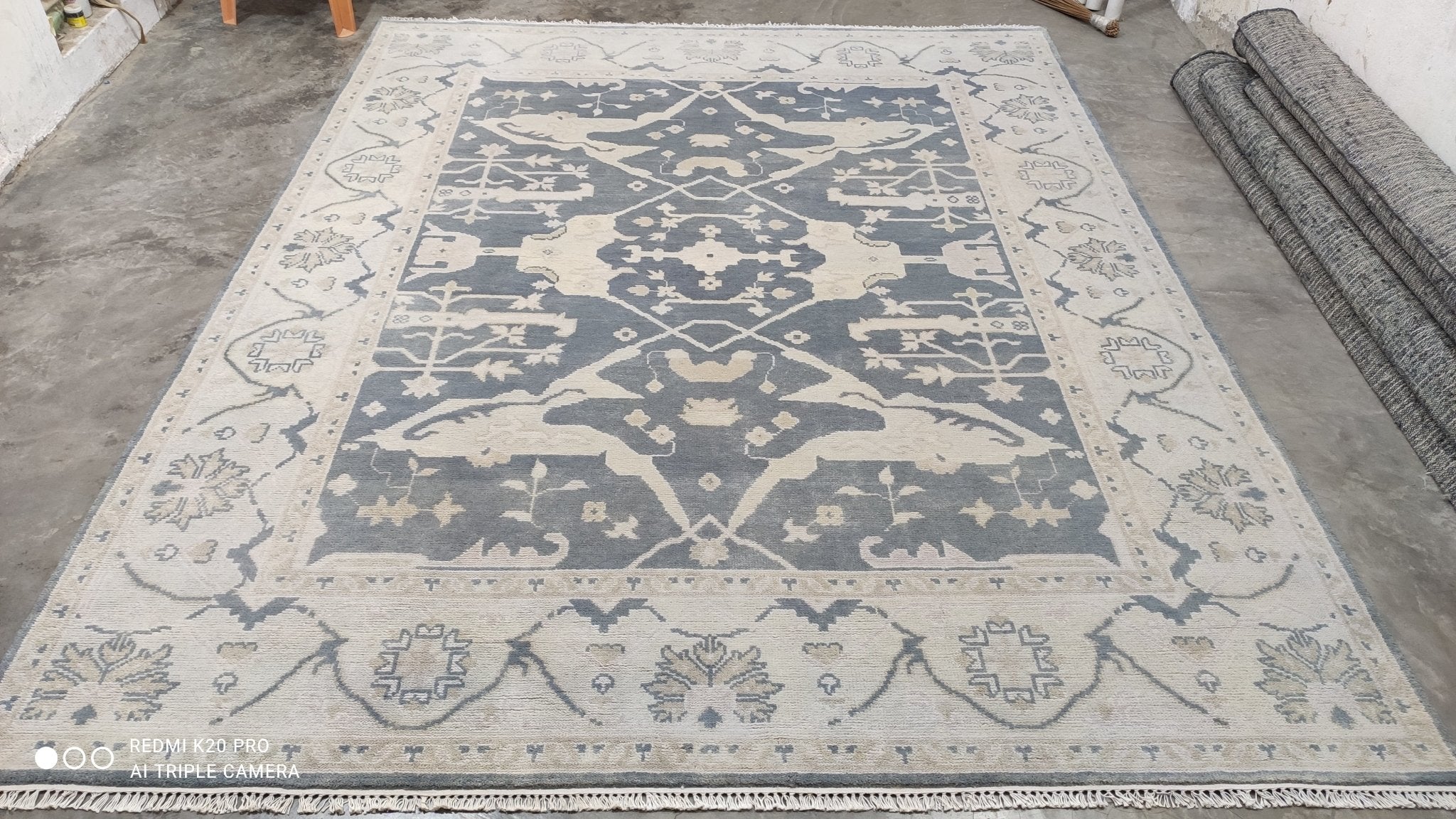 Stacey Hand Knotted 8x9.9 Oushak | Banana Manor Rug Company