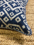 Starlette Bright Blue and White Pillow | Banana Manor Rug Company