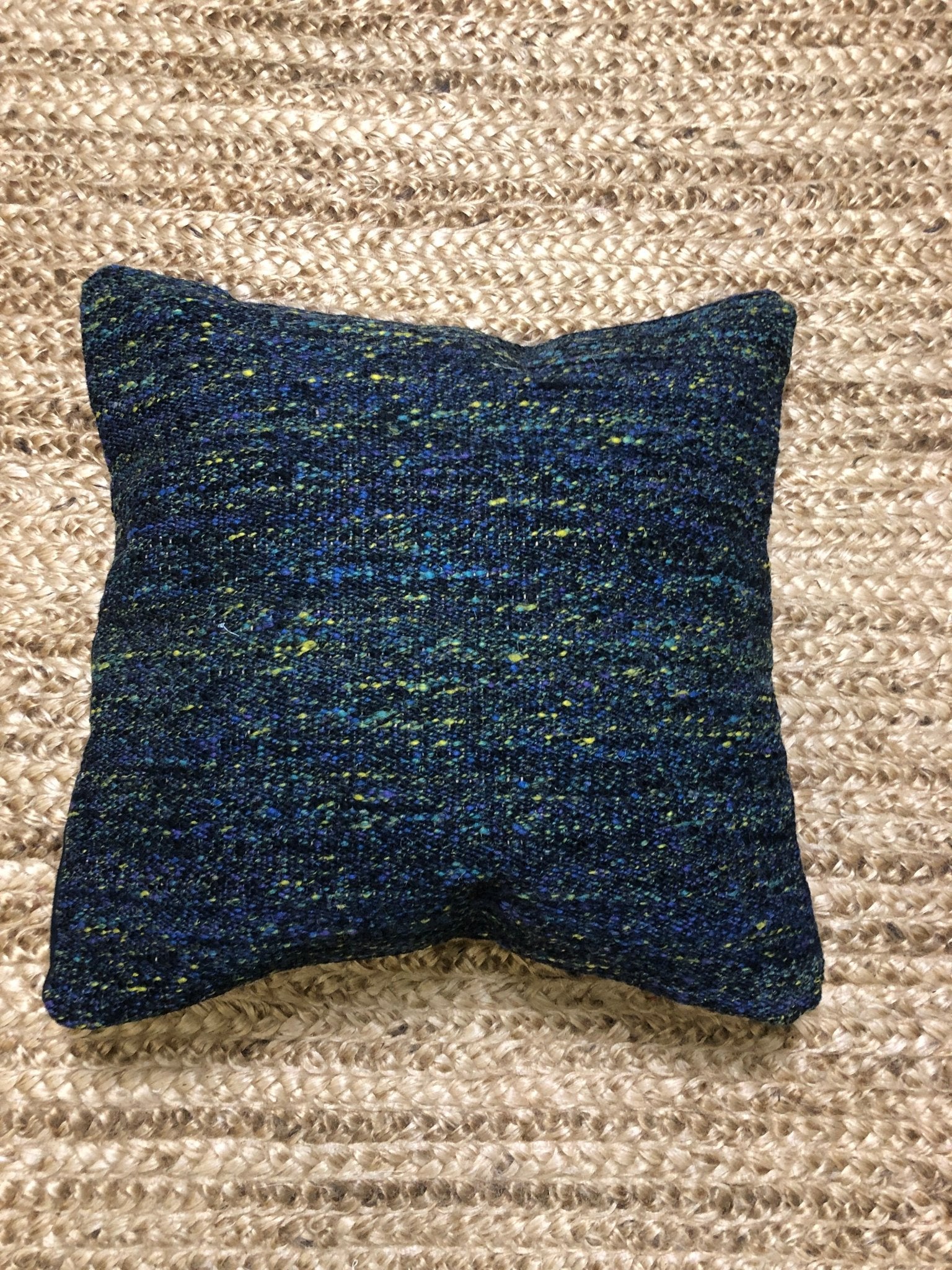 Starry Night Blue Handwoven Pillow | Banana Manor Rug Company
