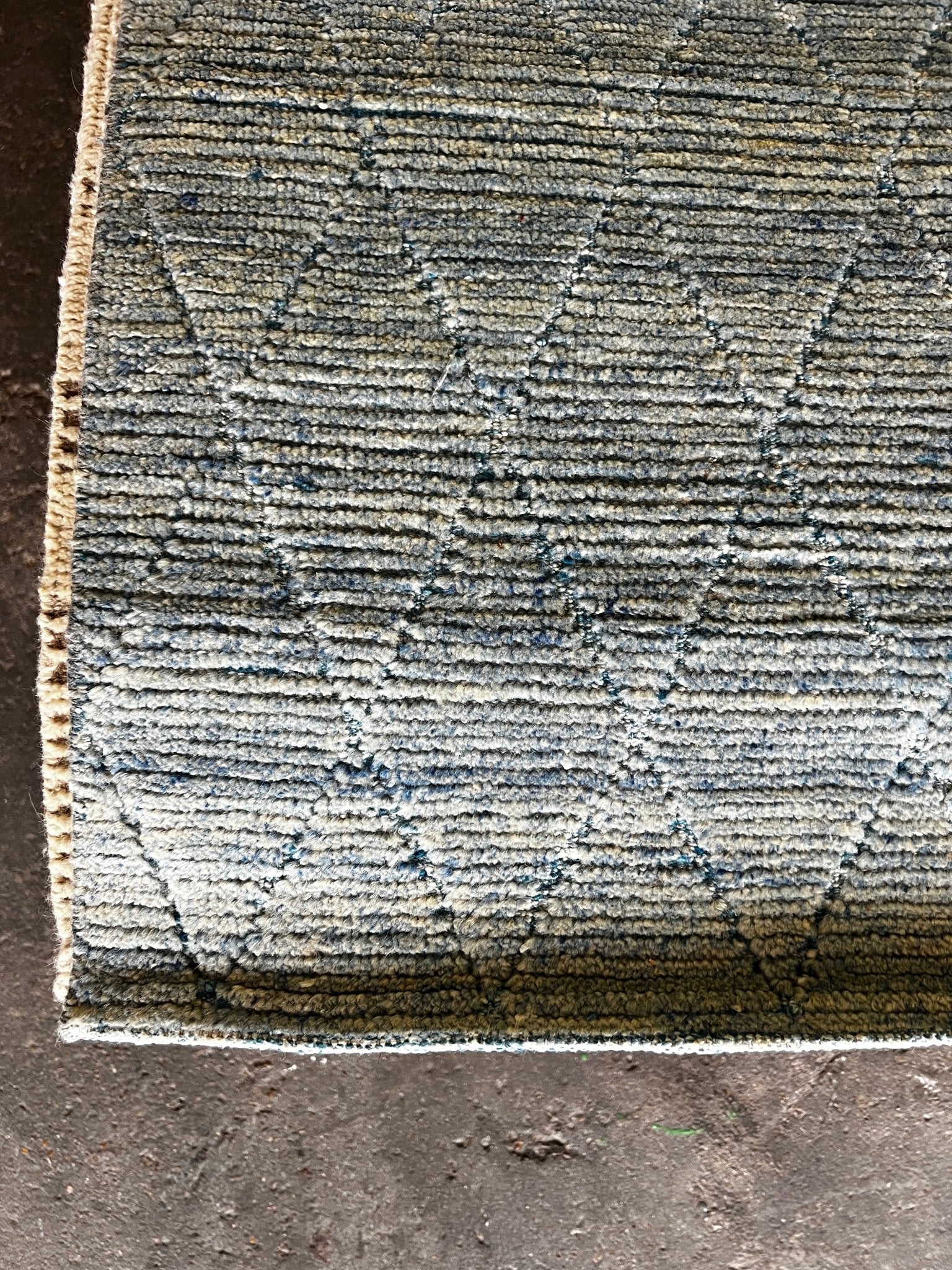 Stefano 8x10 Hand-Knotted Light Blue Cut Pile | Banana Manor Rug Factory Outlet