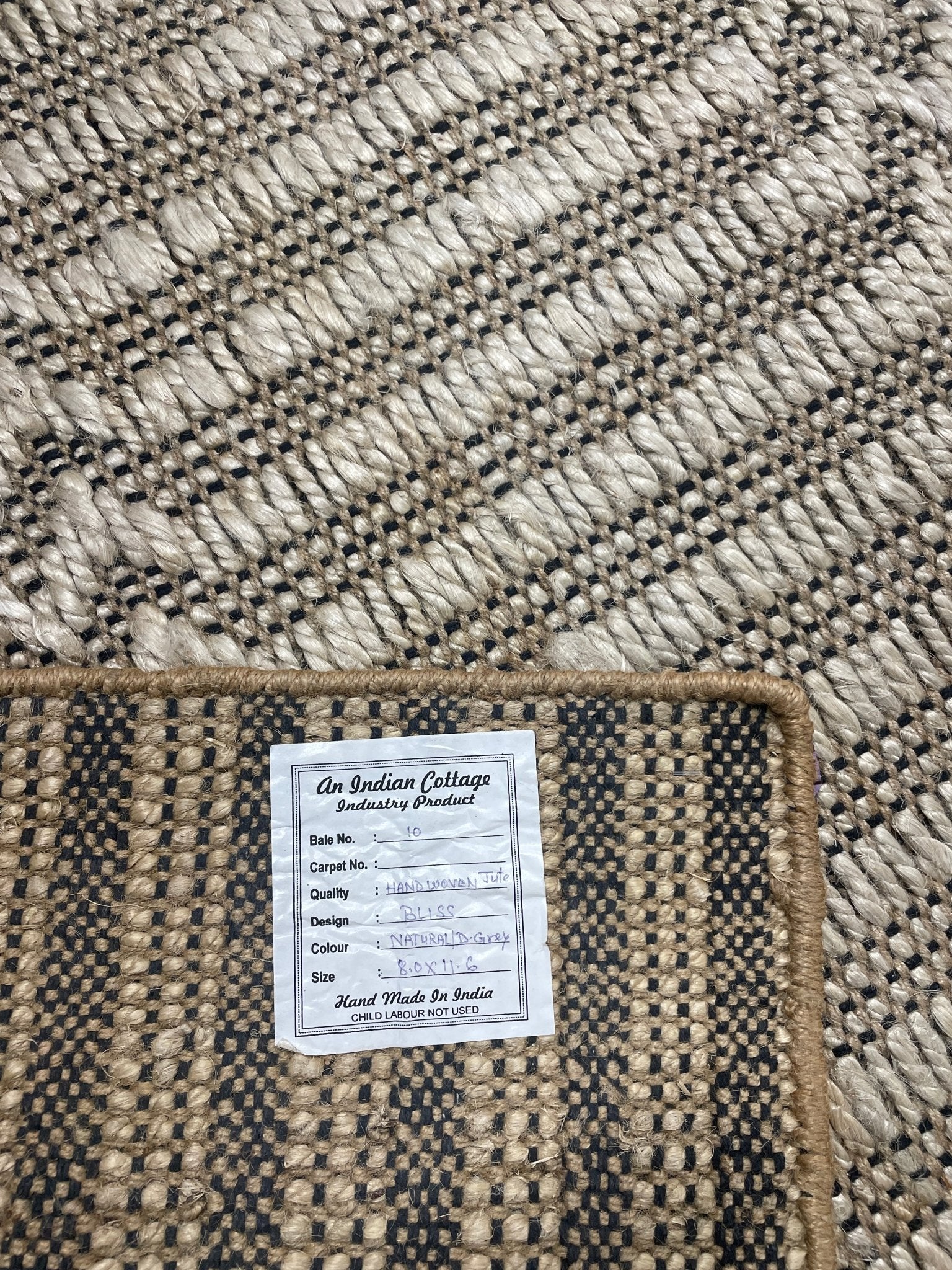 Stefon Handwoven 8x11.6 Durrie Rug | Banana Manor Rug Factory Outlet