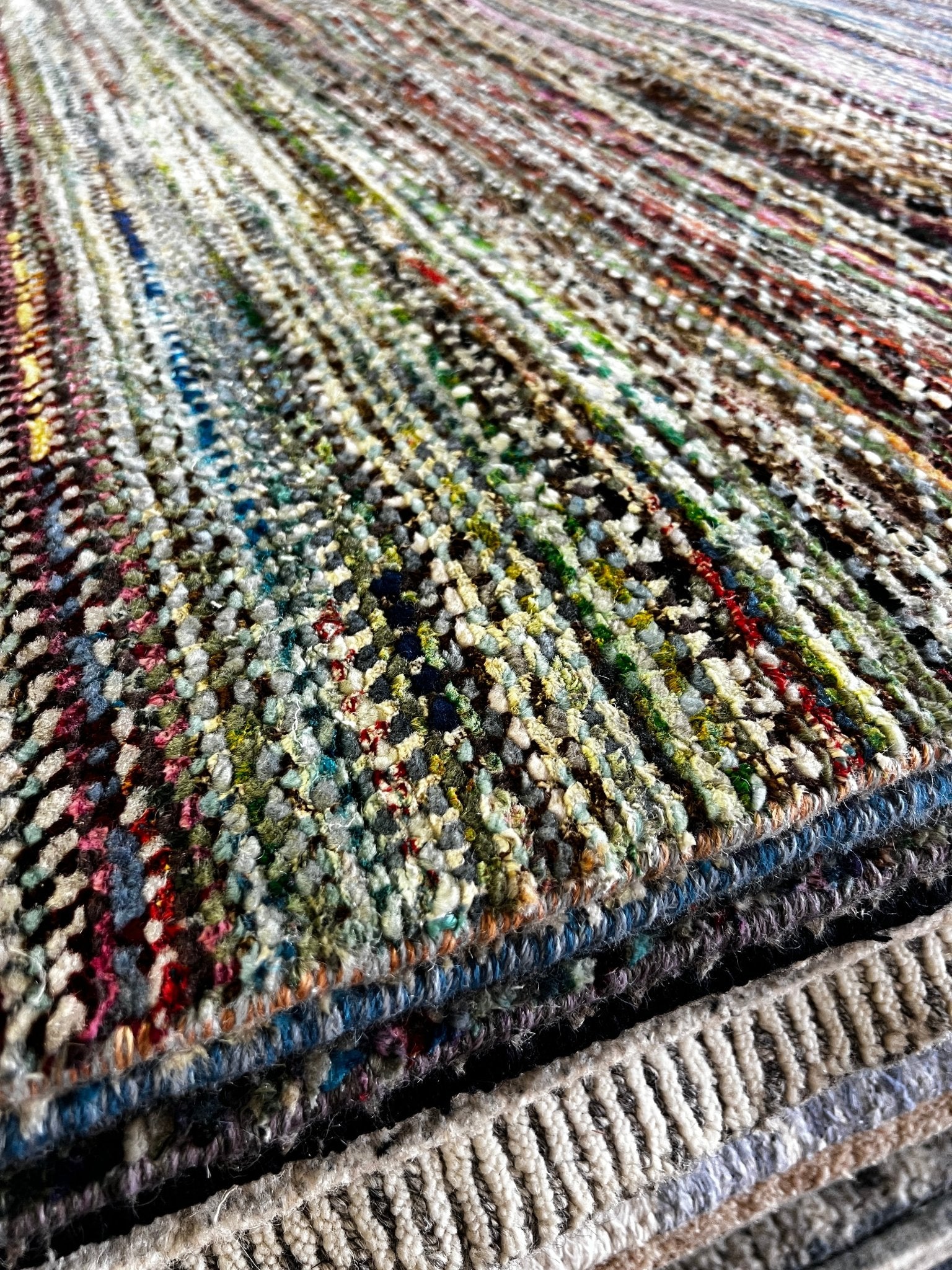 Stevie 8x10 Hand-Knotted Grass Style Multi-Color | Banana Manor Rug Factory Outlet