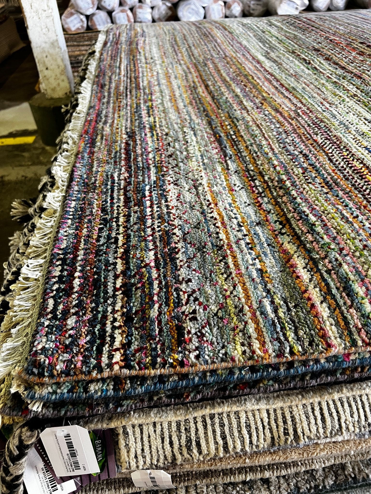 Stevie 8x10 Hand-Knotted Grass Style Multi-Color | Banana Manor Rug Factory Outlet