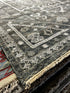 Storm 5.3x7.6 Dark Grey Hand-Knotted Oushak Rug | Banana Manor Rug Company