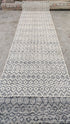 Stormi 2.6x11 White and Grey Handwoven Runner | Banana Manor Rug Company