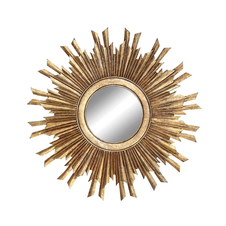 Sunburst Wall Mirror 35" Round | Banana Manor Rug Company